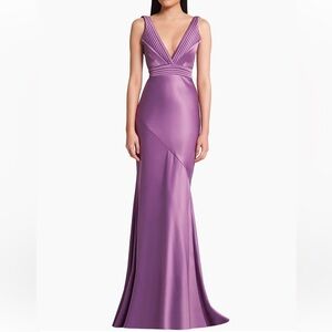 Zhivago Signature Beloved Sleeveless Satin Gown Size 4 NWT